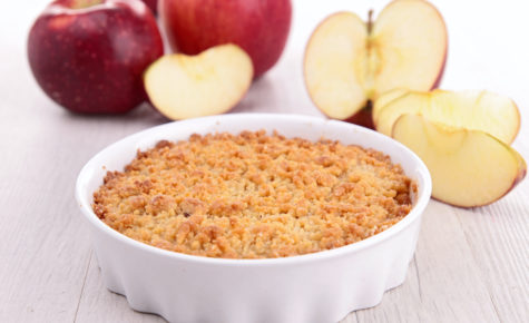 Crumble de pomme au beurre de cacahuète