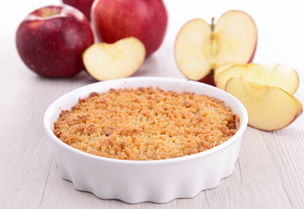 Crumble de pomme au beurre de cacahuète