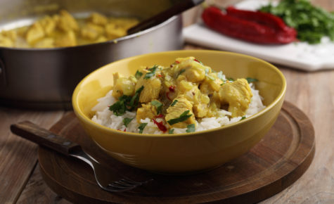 Curry de dinde au beurre de cacahuète